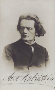 Anton Rubinstein, Russische componist, dirigent en pianist (zw/w foto) door Russian Photographer (after)