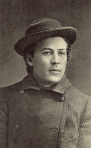 Anton Tsjechov, Russische toneelschrijver, Moskou, 1883 door Russian Photographer