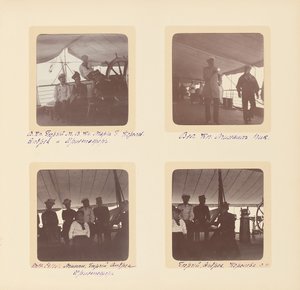 De Russische Keizerlijke Familie, pagina uit een fotoalbum, ca. 1897-99 door Russian Photographer