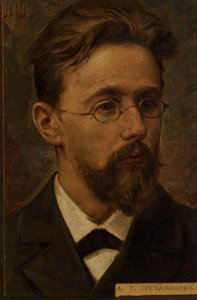 Alexander Gretchaninoff, Russische romantische componist (1864-1956) door Russian School