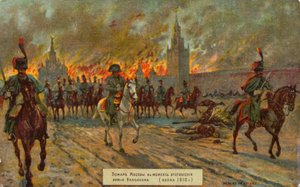 Vertrek van Napoleon uit Moskou
