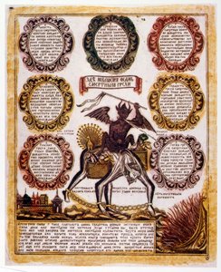 Russische schematische illustratie van de 