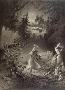 Vreselijke wraak, 1874 door Russian School