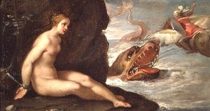 Perseus en Andromeda door Rutilio Manetti