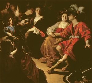 Ruggiero en Alcina, of De hereniging van de pasgetrouwden door Rutilio Manetti