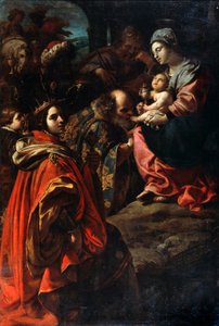 De Aanbidding der Wijzen, eind 16e of 17e eeuw door Rutilio di Lorenzo Manetti