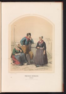 Klederdracht van Schokland in de provincie Overijssel, 1857 door Ruurt de Vries