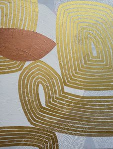 Gouden abstracte rondingen door SAN STARLING