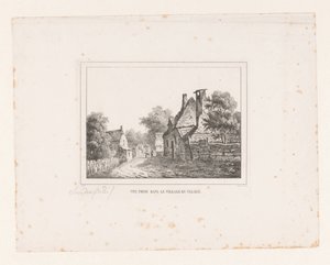 Gezicht in het dorp Velsen door S.F. Sanders