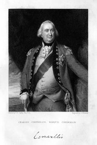 Charles Cornwallis 1738-1805, 1e Markies Cornwallis, 1839 door S. Freeman