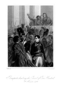 Napoleon Bonaparte 1721-1818 ontbindt de Raad van Vijfhonderd, 1845