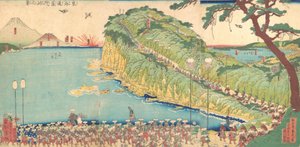 Processies van Daimyo langs de Tokaido, 19e eeuw