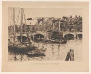 De Magere Brug te Amsterdam door Salomon Garf