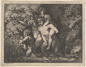Satyrfamilie, onderweg