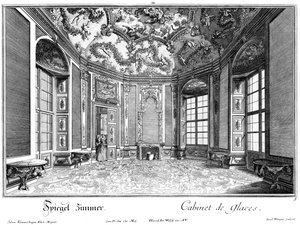 Gouden kabinet door Salomon Kleiner