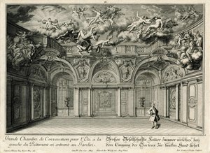 Grote lounge in de westelijke vleugel door Salomon Kleiner