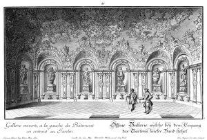 Open galerij in de westvleugel door Salomon Kleiner