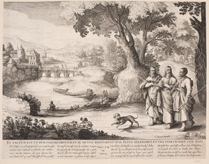Pelgrims naar Emmaüs door Salomon Savery
