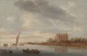 Kasteel aan een Rivier, 1644