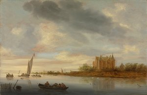 Kasteel aan een Rivier