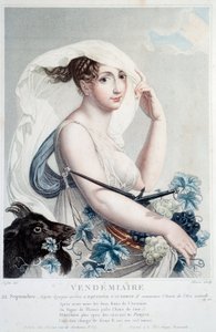 Revolutionaire kalender van 22 september: Vendemiaire: Op dit moment begint de herfst-equinox en begint het nieuwe jaar
