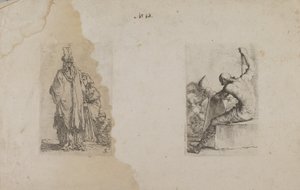 (Figurenserie) Man met tulband, op de rug gezien