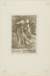 Een Krijger in Volledige Wapenrusting in een Grot door Salvator Rosa