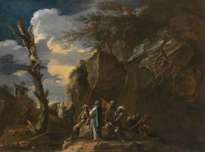 Kruisiging van Polycrates door Salvator Rosa