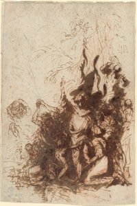 Opwekking van Lazarus door Salvator Rosa