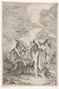 Scylla vlucht voor Glaucus door Salvator Rosa