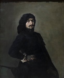 Zelfportret als Pascariello door Salvator Rosa