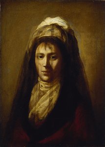 Portret van gravin Yekaterina Petrovna Rostopchina met een sluier door Salvatore Tonci