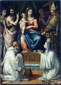 De Maagd met heiligen Christina van Bolsena, Johannes de Doper, Filippus, Nicolaas