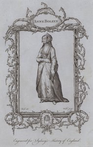 Anne Boleyn (gravure) door Samuel (after) Wale