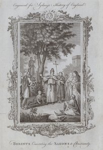 Berinus bekeert de Saksen tot het christendom door Samuel (after) Wale