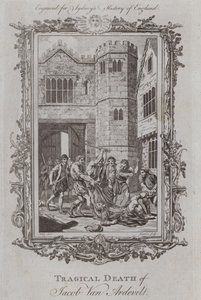 Tragische dood van Jacob Van Artevelde door Samuel (after) Wale