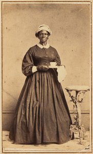 Portret van een vrouw,1864-1865 (foto) door Samuel A. Thomas