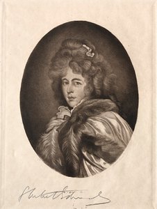 Miss Farren, gravin van Derby door Samuel Arlent Edwards