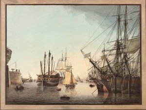 In de haven