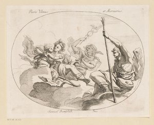 Paris, Venus en Mercurius (Diverse ontwerpen) door Samuel Bottschild