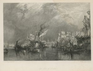 Haven van Londen door Samuel Bough