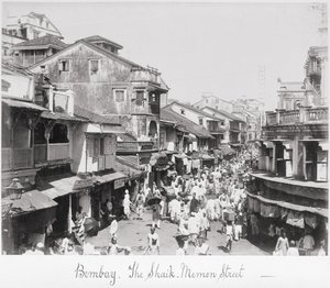 Bombay, Said-Memonstraat door Samuel Bourne