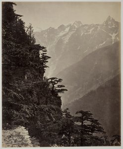 Zonder titel [heuvel en bergen], ca. 1865 door Samuel Bourne