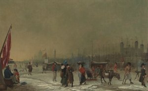 Vorst op de Theems door Samuel Collings