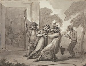 De strijd van de deugd door Samuel Collings