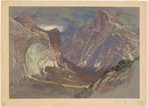 Half Dome en Royal Arches, Yosemite, vanaf Glacier Point
