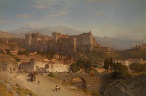 De Heuvel van het Alhambra, Granada door Samuel Colman