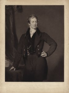 Sir Robert Peel, Engelse conservatieve politicus en premier (gravure) door Samuel Cousins