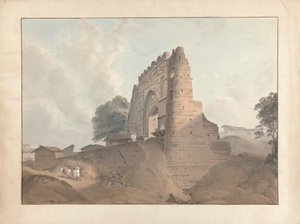 Poort van het oude fort in Old Benares