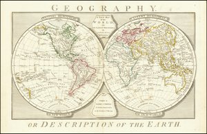 1794 wereldkaart door Samuel Dunn door Samuel Dunn
